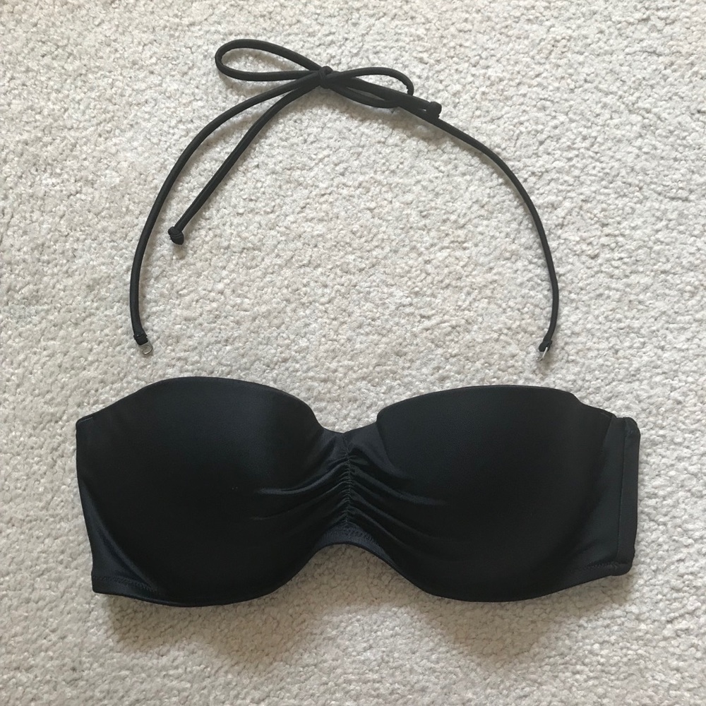 VS Black Bandeau Swimsuit Bikini Top (34 D)